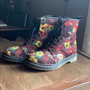 Floral Dr Martens Boots
